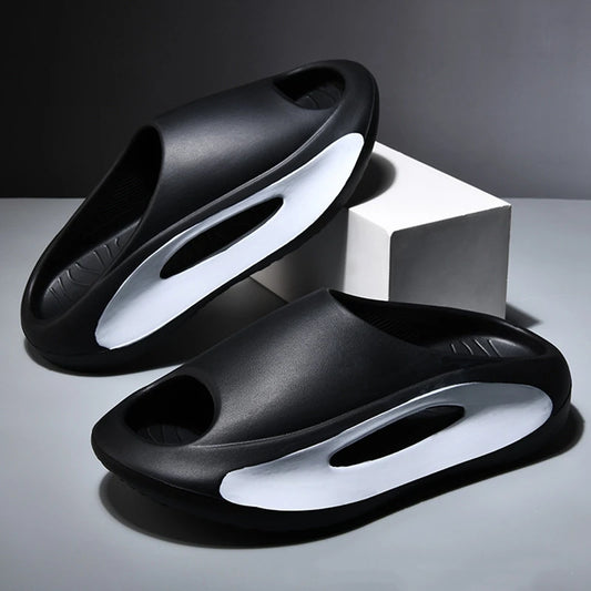 Summer Thick Sole Slippers Men Women EVA Soft Bottom Indoor Home Slides Sandals